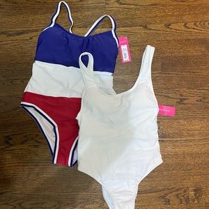 bundle of one piece bathing suits